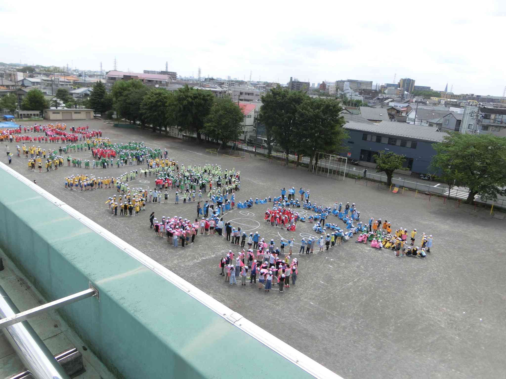 【50周年】地上絵 全校写真 北小 ブログ 相模原市立大野北小学校